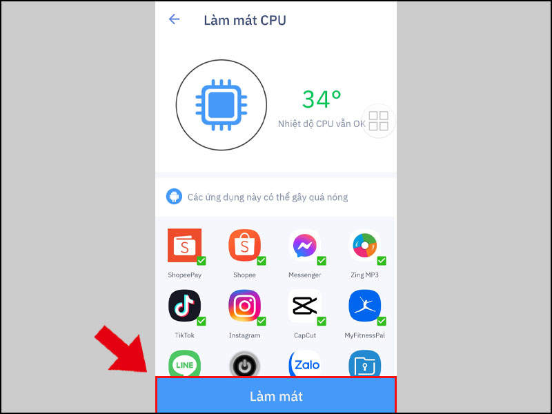 Những ứng dụng có thể gây quá nóng